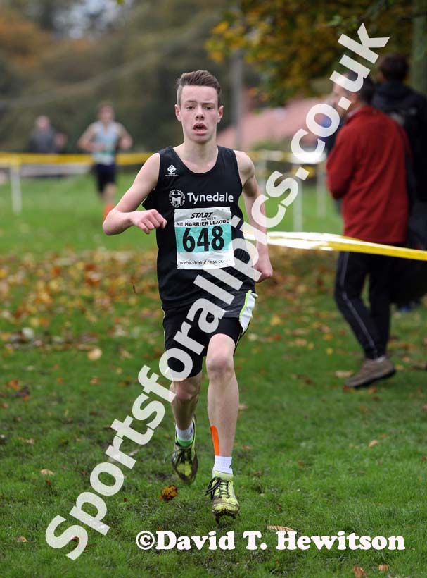 Under-15 boys winner North East Harrier League, Blaydon. Photo: David T. Hewitson/Sports for All Pics